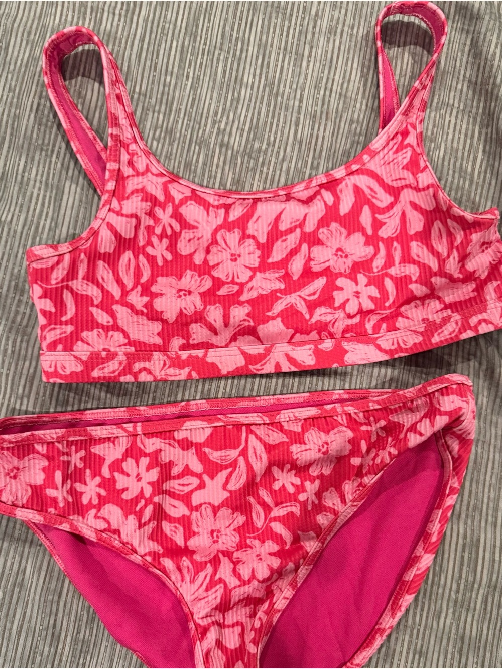 abercrombie kids Pink Floral Two-Piece Bikini